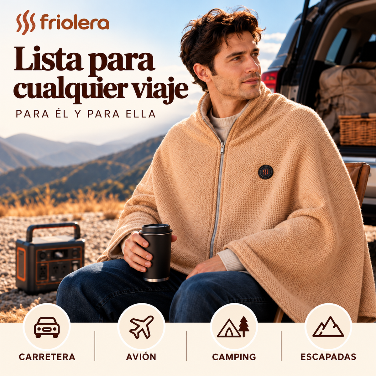 Manta calefactable para no pasar frío en casa